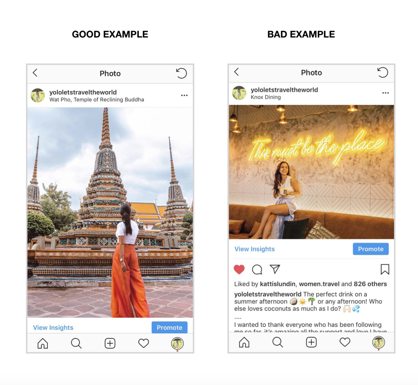 Instagram Post Examples Yolo Let s Travel The World